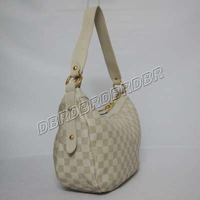 discount louis vuitton handbags leather n96018 beige white wholesale