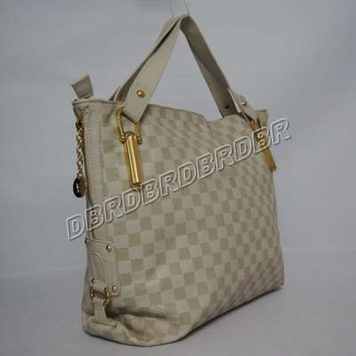 discount louis vuitton handbags leather n96060 beige white wholesale