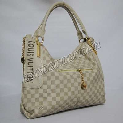 discount louis vuitton handbags leather n96113 beige white wholesale