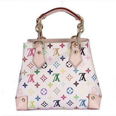 Discount Louis Vuitton Handbags Monogram Multicolore M40047 white Wholesale