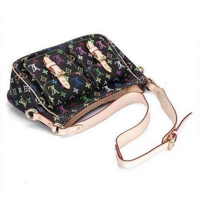 discount louis vuitton handbags monogram multicolore m40052 black wholesale