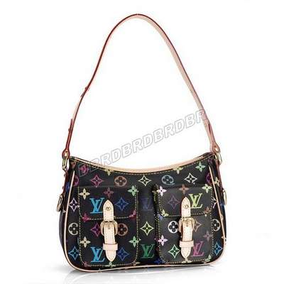 discount louis vuitton handbags monogram multicolore m40054 black wholesale