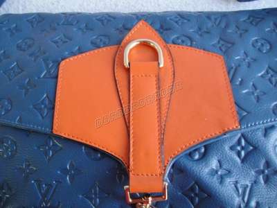 discount louis vuitton handbags leather m95381 satchel blue wholesale