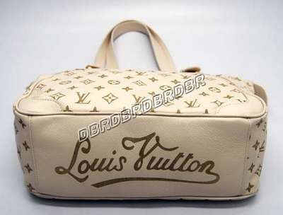 discount louis vuitton handbags leather m41155 beige white wholesale