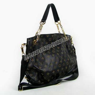 discount louis vuitton handbags leather m93180 black wholesale