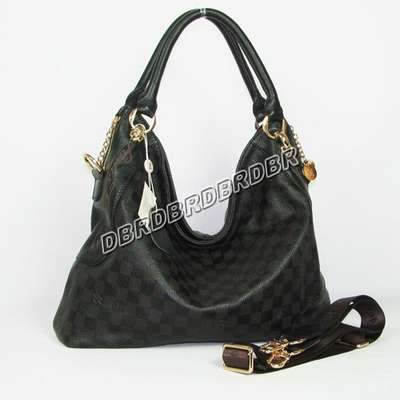 discount louis vuitton handbags leather m98556 black wholesale