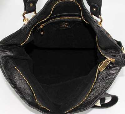 discount louis vuitton handbags leather m98035 monogram black wholesale