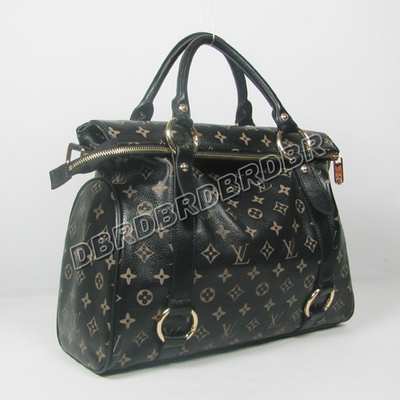 discount louis vuitton handbags leather m41232 black wholesale