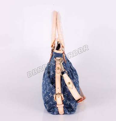 discount louis vuitton handbags monogram denim m95349 blue wholesale