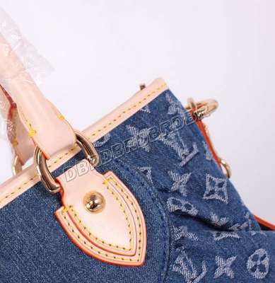 discount louis vuitton handbags monogram denim m95349 blue wholesale