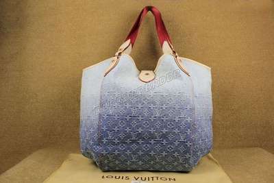 discount louis vuitton handbags monogram denim m40414 blue new wholesale