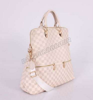 discount louis vuitton handbags leather m92809 beige white wholesale