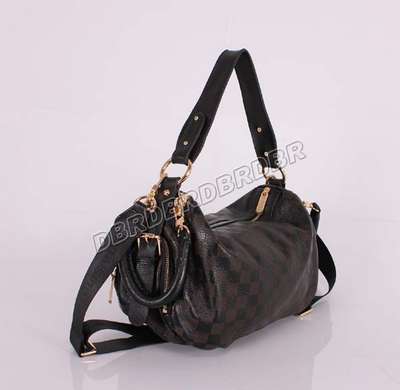 discount louis vuitton handbags leather m98016 black/gray wholesale