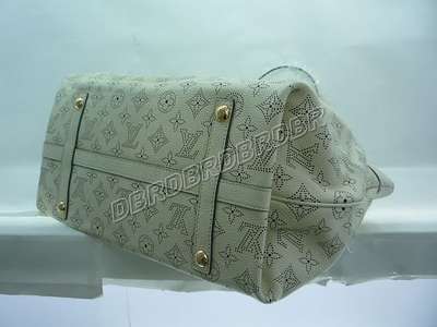 discount louis vuitton handbags monogram mahina m93078 beige white wholesale