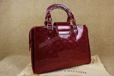 discount louis vuitton handbags monogram vernis m93757 red wholesale