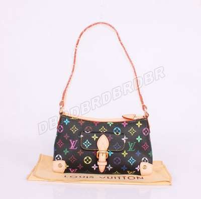 Discount Louis Vuitton Handbags Monogram Multicolore M40099 black Wholesale