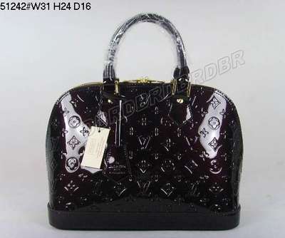 Discount Louis Vuitton Handbags Monogram Vernis 52142 coffee Wholesale