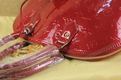 discount louis vuitton handbags monogram vernis m93596 red wholesale