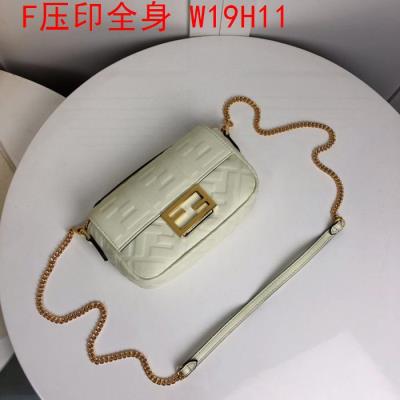 wholesale quality fendi bags full embossed f logo beige