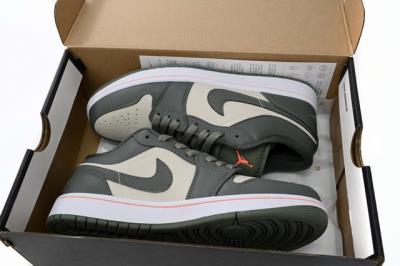 wholesale quality air jordan 1 low bean paste green