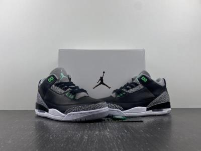 wholesale quality air jordan 3 green glow