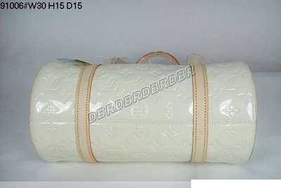 discount louis vuitton handbags monogram vernis 91006 beige white wholesale