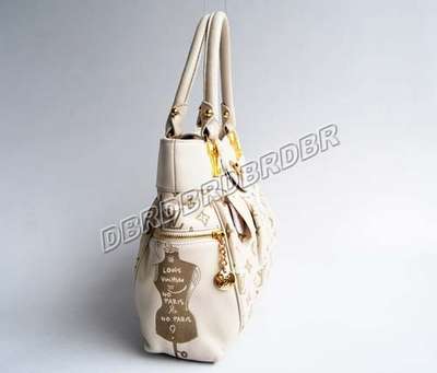 discount louis vuitton handbags leather m98874 beige white wholesale