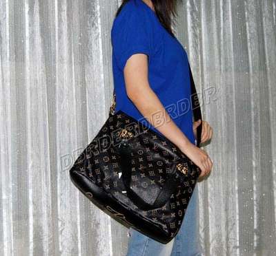 discount louis vuitton handbags leather m95824 monogram black wholesale