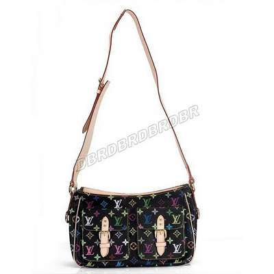 discount louis vuitton handbags monogram multicolore m40052 black wholesale