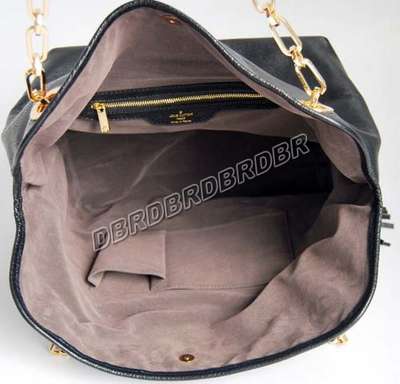 discount louis vuitton handbags leather m97831 black wholesale