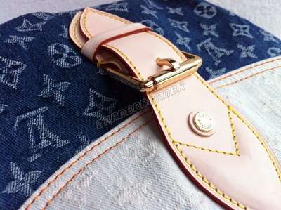 discount louis vuitton handbags monogram denim m40417 blue wholesale