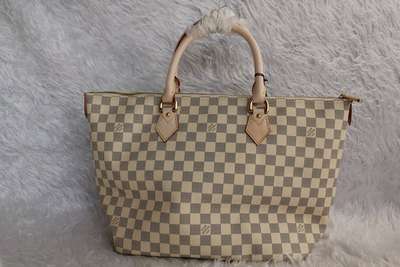 Discount Louis Vuitton Handbags Damier Azur Canvas N51185 white Wholesale