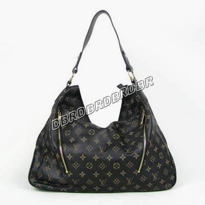 Discount Louis Vuitton Handbags Leather M40354 black Wholesale