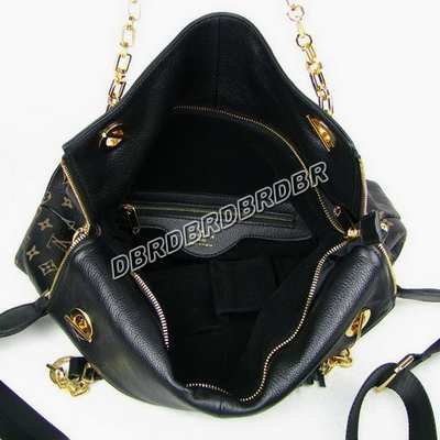 discount louis vuitton handbags leather m95130 monogram black wholesale