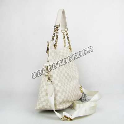 discount louis vuitton handbags leather n95130 beige white wholesale