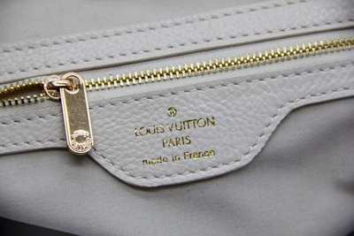 discount louis vuitton handbags leather m98032 beige white wholesale