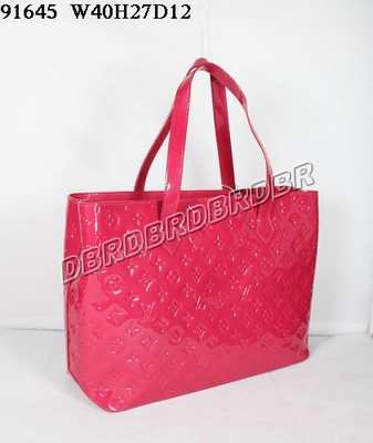 discount louis vuitton handbags monogram vernis m91645 rose red wholesale