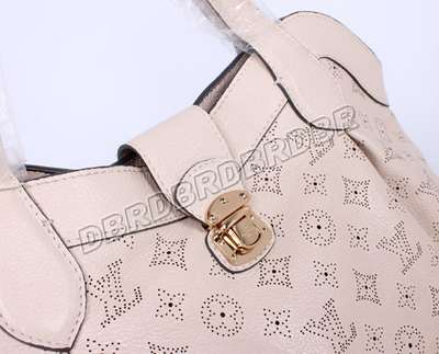 discount louis vuitton handbags monogram mahina m93465 beige white wholesale