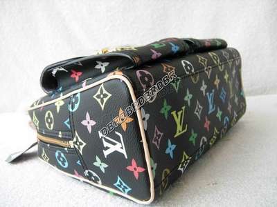 discount louis vuitton handbags monogram multicolore m40026 black wholesale