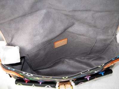 discount louis vuitton handbags monogram multicolore m40027 black wholesale