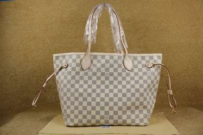 Discount Louis Vuitton Handbags Damier Azur Canvas N51107 white Wholesale