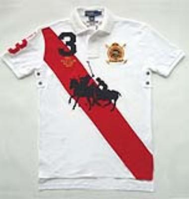 Ralph Lauren men polo shirt-short sleeve-white/red No.213