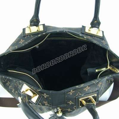 discount louis vuitton handbags leather m93801 black wholesale