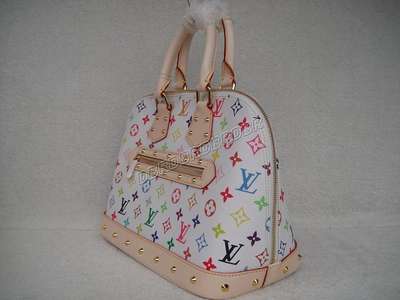 discount louis vuitton handbags monogram multicolore m92647 white wholesale