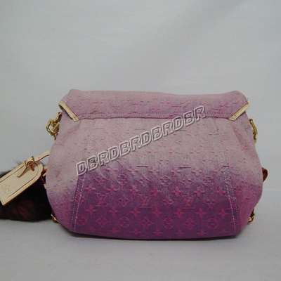 discount louis vuitton handbags monogram denim m97361 rose red wholesale