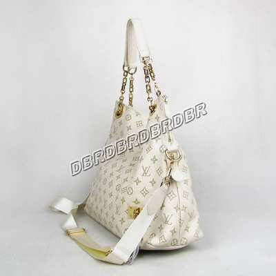 discount louis vuitton handbags leather m95130 monogram beige white wholesale