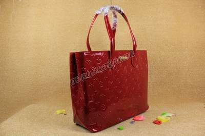 discount louis vuitton handbags monogram vernis m91649 red wholesale