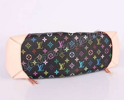 discount louis vuitton handbags monogram multicolore m40124 black pink wholesale