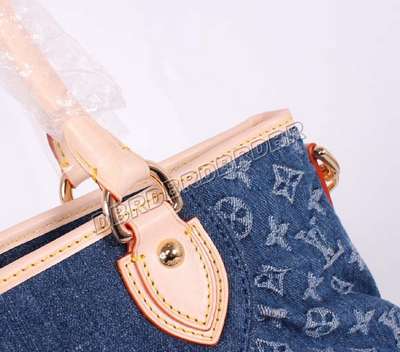 discount louis vuitton handbags monogram denim m95350 blue wholesale