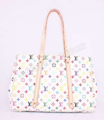 discount louis vuitton handbags monogram multicolore m40100 white wholesale